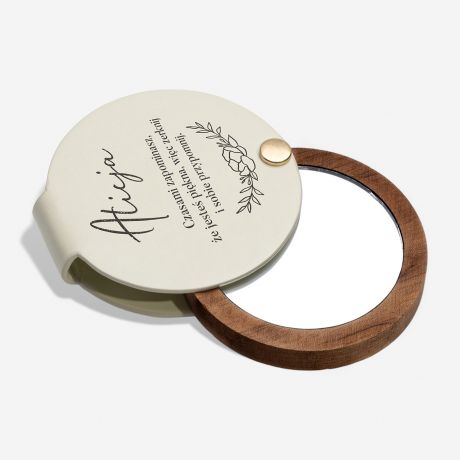 Personalizowane lusterko kompaktowe JESTE PIKNA