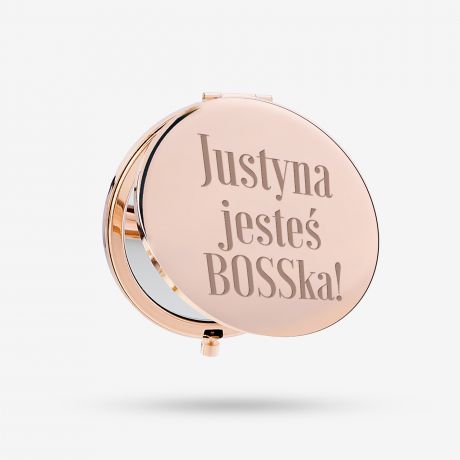 Lusterko kieszonkowe BOSSka prezent dla szefowej na urodziny
