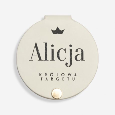 Lusterko kieszonkowe KRLOWA TARGETU prezent dla koleanki z pracy