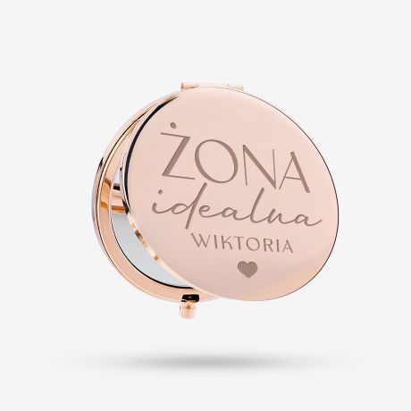 Lusterko personalizowane ONA IDEALNA elegancki prezent dla ony