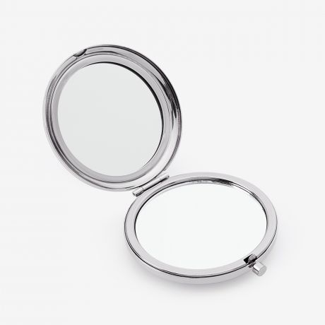 Lusterko kieszonkowe silver NIE TYLKO OD WITA drobny upominek dla kobiety prezent dla kobiety
