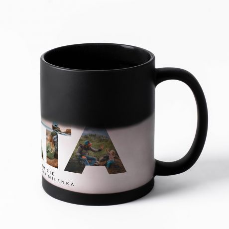 Magiczny kubek dla taty ZE ZDJCIAMI personalizowany kubek prezent dla taty prezent na dzie ojca