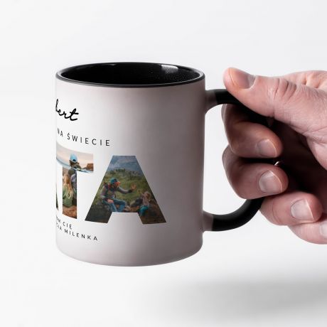 Magiczny kubek dla taty ZE ZDJCIAMI personalizowany kubek prezent dla taty prezent na dzie ojca