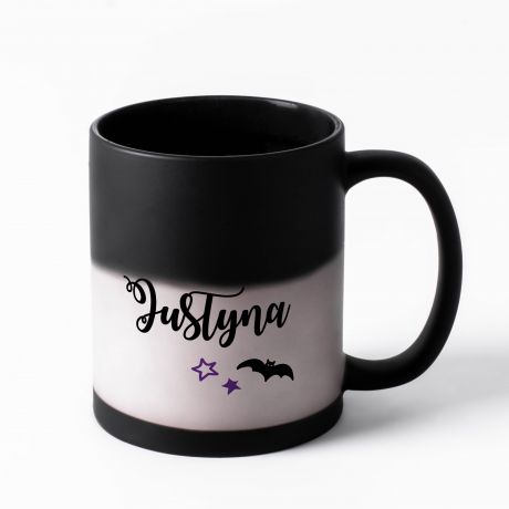Magiczny KUBEK HALLOWEENOWY mieszny prezent dla przyjaciki kubek dla przyjaciki mieszny kubek