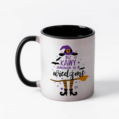 Magiczny KUBEK HALLOWEENOWY mieszny prezent dla przyjaciki kubek dla przyjaciki mieszny kubek