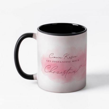 Magiczny kubek personalizowany PROBA O ZOSTANIE MATK CHRZESTN