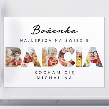 Magnes na DZIE BABCI ze zdjciami