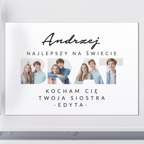 Magnes ze zdjciami UPOMINEK DLA BRATA