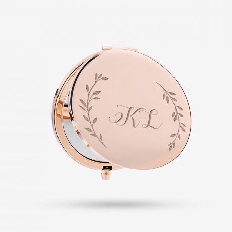 Mae lusterko rose gold INICJAY upominek dla niej prezent personalizowany prezent personalizowany dla niej