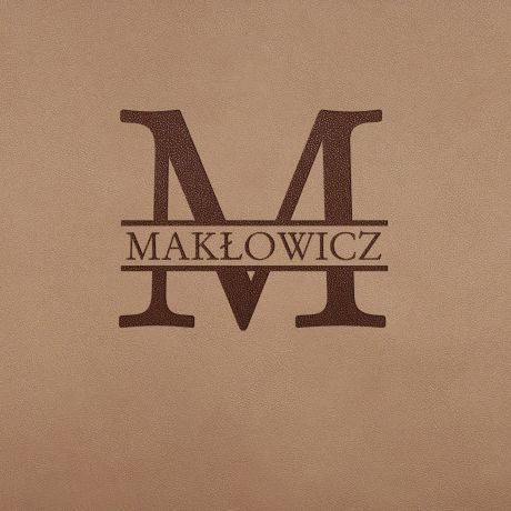 Podkadka pod klawiatur i myszk MONOGRAM brzowa podkadka pod myszk i klawiatur