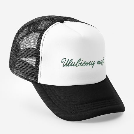Personalizowana czapka z daszkiem ULUBIONY M prezent dla ma czapka personalizowana