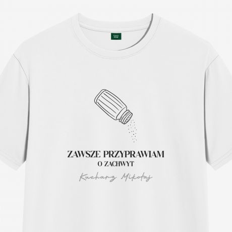 Mska koszulka dla kucharza ZAWSZE PRZYPRAWIAM - S