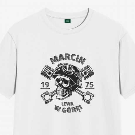 Mska koszulka motocyklisty LEWA W GR - XL