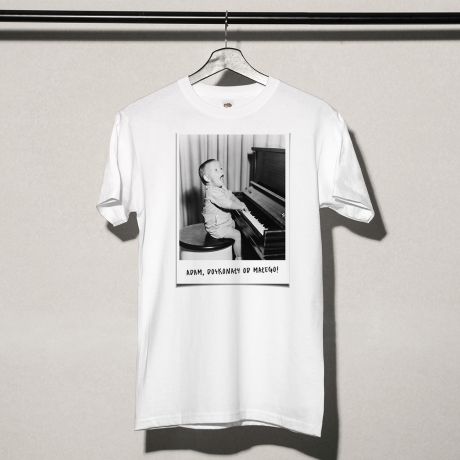 Męska koszulka ze zdjęciem DUŻA FOTKA t-shirt urodzinowy - XL