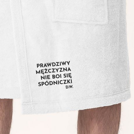 Mskie pareo do sauny PRAWDZIWY MʯCZYZNA rcznik do sauny mski prezent dla mczyzny prezent dla ma