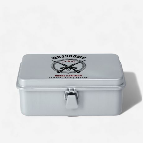 Metalowa skrzyneczka personalizowana na PREZENT WOJSKOWY