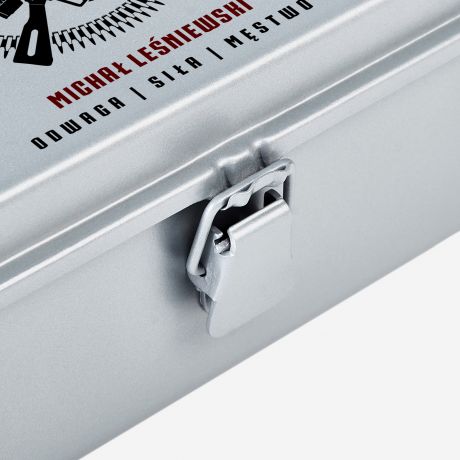 Metalowa skrzyneczka personalizowana na PREZENT WOJSKOWY