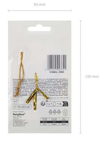Metalowa zawieszka na choink AUTKO