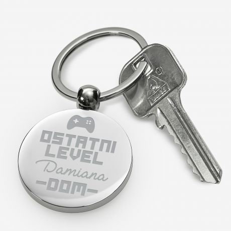 Metalowy brelok dla gracza OSTATNI LEVEL