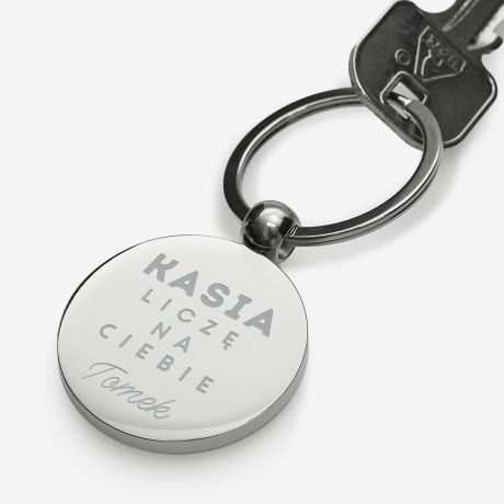 Metalowy brelok personalizowany DROBNY PREZENT DLA KSIGOWEJ