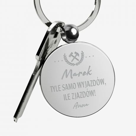 Metalowy brelok TYLE SAMO WYJAZDW upominek dla grnika prezent dla grnika prezent na barbrk