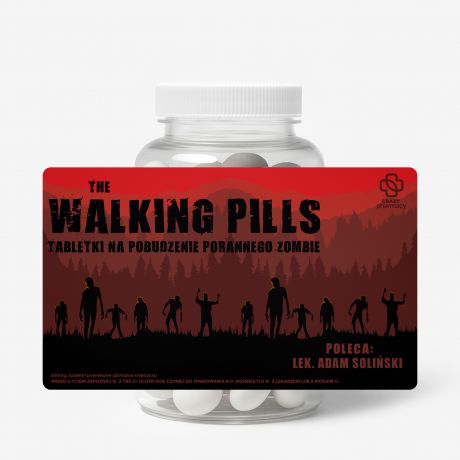 Mitwki + etykieta dekoracyjna do samodzielnego naklejenia dla fana The Walking Dead cukierki mitowe