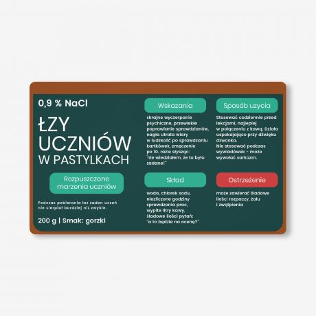 Mitwki + etykieta dekoracyjna do samodzielnego naklejenia ZY prezent dla nauczyciela upominek dla nauczyciela