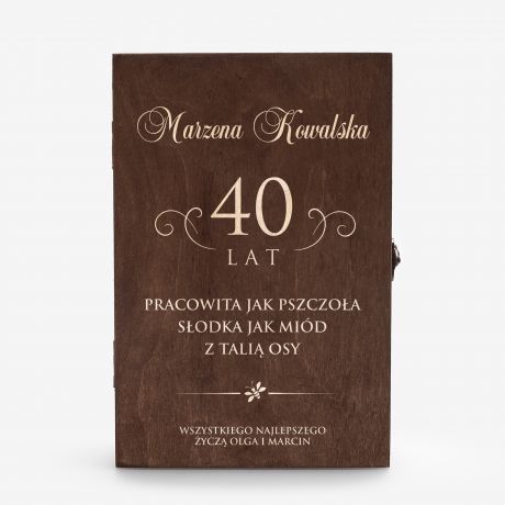 Mid pitny PRACOWITA JAK PSZCZOA prezent na 40 urodziny dla niej