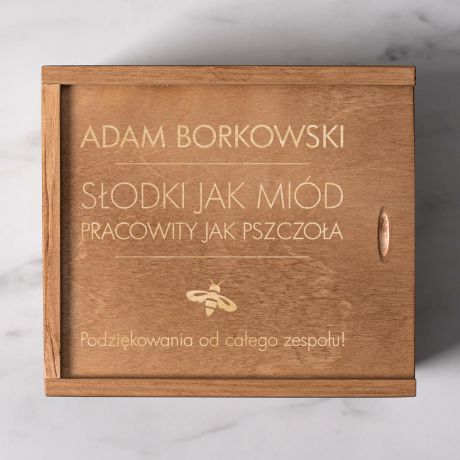 Personalizowane miody PODZIKOWANIE DLA PRACOWNIKA ZA WSPӣPRAC