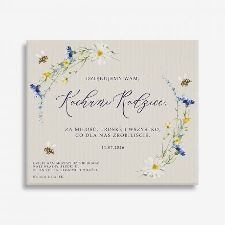 Miody smakowe PERSONALIZOWANE PODZI�KOWANIE DLA RODZIC�W zestaw miod�w na prezent upominek dla rodzic�w