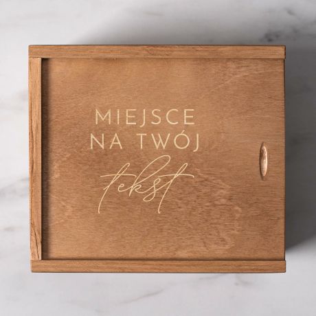 Miody smakowe w grawerowanej skrzynce TW�J TEKST