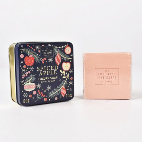 Mydo witeczne w puszce SPICED APPLE drobny prezent na wita