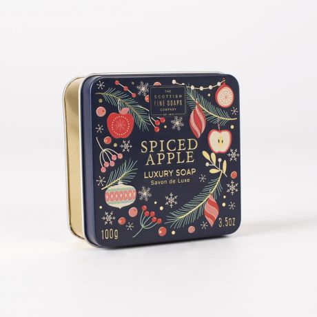 Mydo witeczne w puszce SPICED APPLE drobny prezent na wita