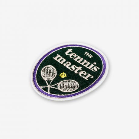 Naprasowanka TENNIS MASTER upominek dla tenisisty naszywka z napisem dodatek do prezentu naszywka z nadrukiem