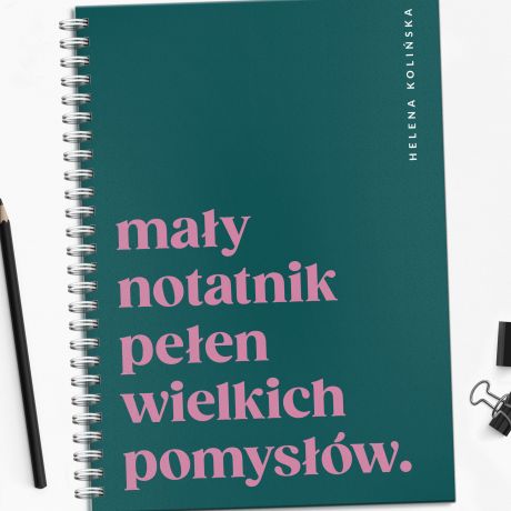 Notatnik na prezent dla nastolatki WIELKIE POMYSY