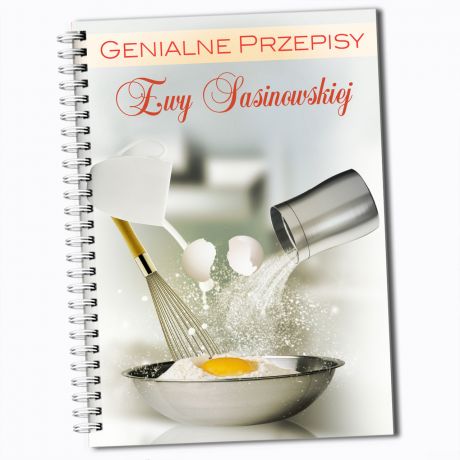 Notatnik personalizowany B5 GENIALNE PRZEPISY prezent dla teciowej