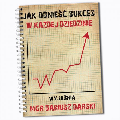 Notatnik personalizowany B5 WYKRES SUKCESU prezent dla pracownikw