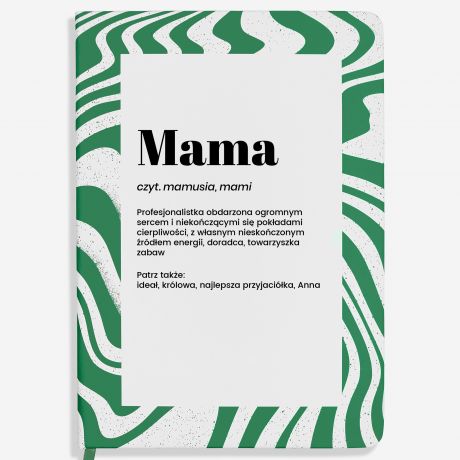 Notes DEFINICJA prezent z okazji Dnia Mamy personalizowany notes prezent na dzie matki notes dla mamy
