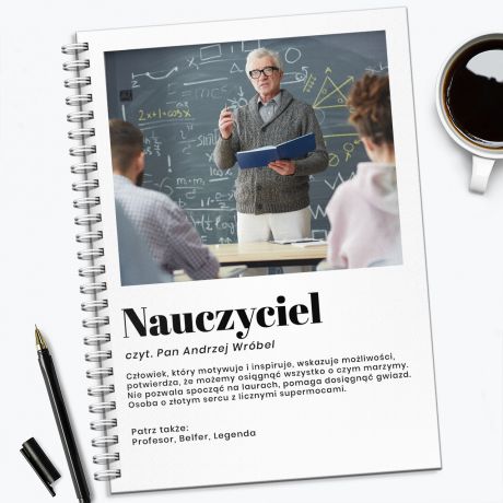 Personalizowany notatnik dla nauczyciela ZE ZDJCIEM