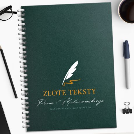 Personalizowany notes dla nauczyciela ZOTE TEKSTY