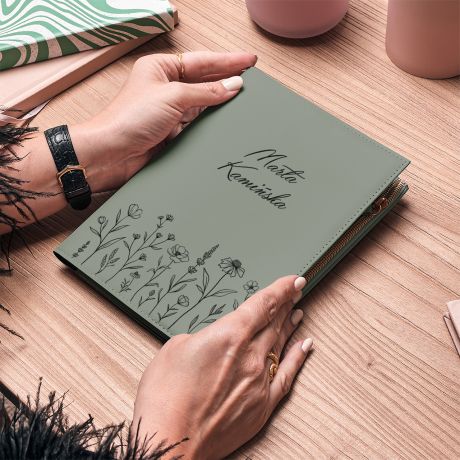 Personalizowany notes na zamek PRAKTYCZNY PREZENT DLA MAMY notes personalizowany prezent na dzie mamy