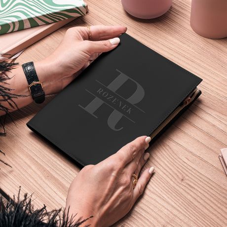 Notes na zamek MONOGRAM prezent dla mczyzny notes dla mczyzny prezent dla kolegi z pracy