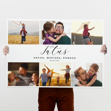 Personalizowany obraz dla taty KOLA 100 x 70cm