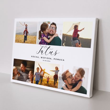 Personalizowany obraz dla taty KOLA 70 x 50cm
