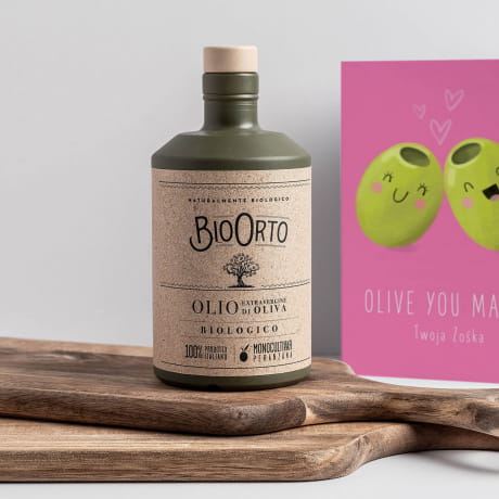 Oliwa z kartk OLIVE YOU MAMO! personalizowany prezent dla mamy