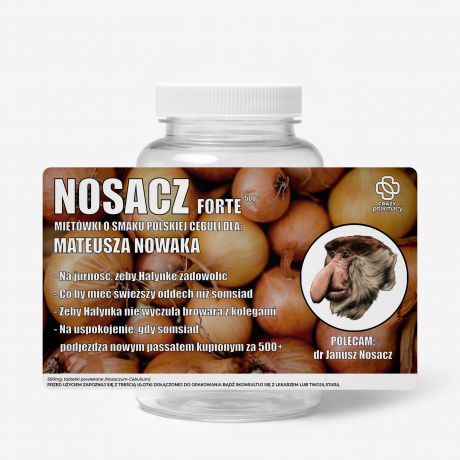 Opakowanie na cukierki z personalizowan� etykiet� JANUSZOWE �mieszny prezent dla ch�opaka pude�ko na cukierki
