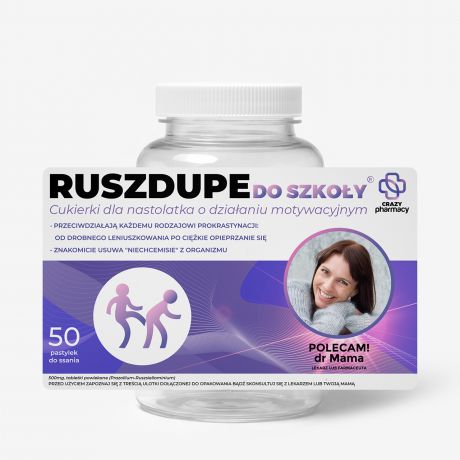 Zestaw prezentowy: mi�t�wki + etykieta do naklejenia ID� DO SZKO�Y upominek dla nastolatk�w cukierki mi�towe