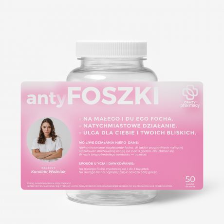 Opakowanie na mi�t�wki z personalizowan� etykiet� ZERO FOCHA �mieszny prezent dla dziewczyny zabawny prezent