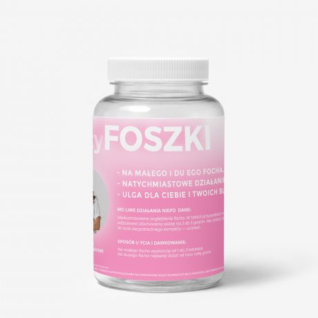 Opakowanie na mi�t�wki z personalizowan� etykiet� ZERO FOCHA �mieszny prezent dla dziewczyny zabawny prezent