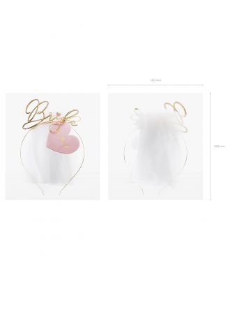 Opaska BRIDE z welonem